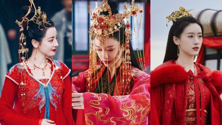 2022古装剧9位女星“新娘造型”！《说英雄》杨超越甜美，《恰似故人归》迪丽热巴美艳-1