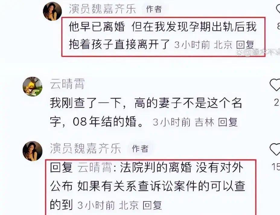 高亚麟魏嘉抚养协议曝光 财产分配问题引发争议